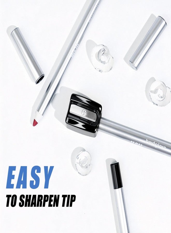 Erinde Burgundy Waterproof Eyeliner Pencil with Sharpener, Long-Lasting Smudge-Proof Waterline Eye Liner Gel, High-Pigmented Smooth Creamy Eyeliner for Older Women, Vegan & Cruelty-Free, 08 - Image 3