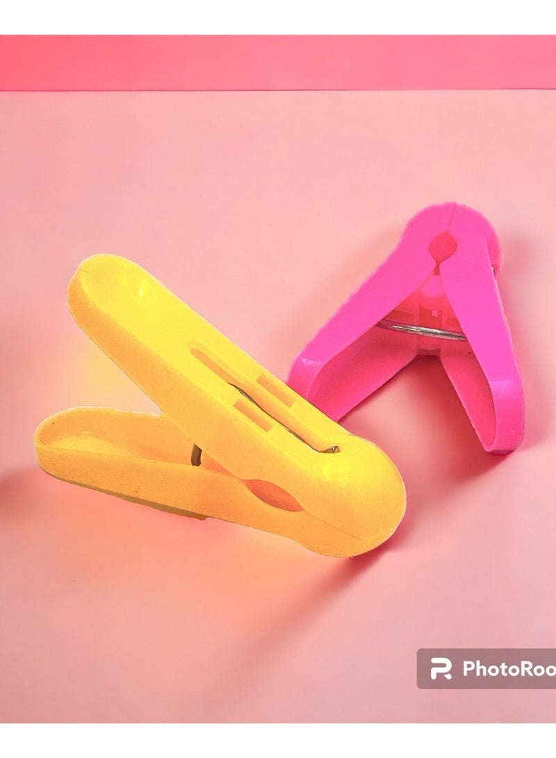 20 Pieces Cloth Clips | Hanger Clips, Slim-line Plastic Finger Clips Clothes Pants Hanger Clips | Clothing Line Clips Pegs Laundry Kitchen Outdoor | Multicolor  - Image 3
