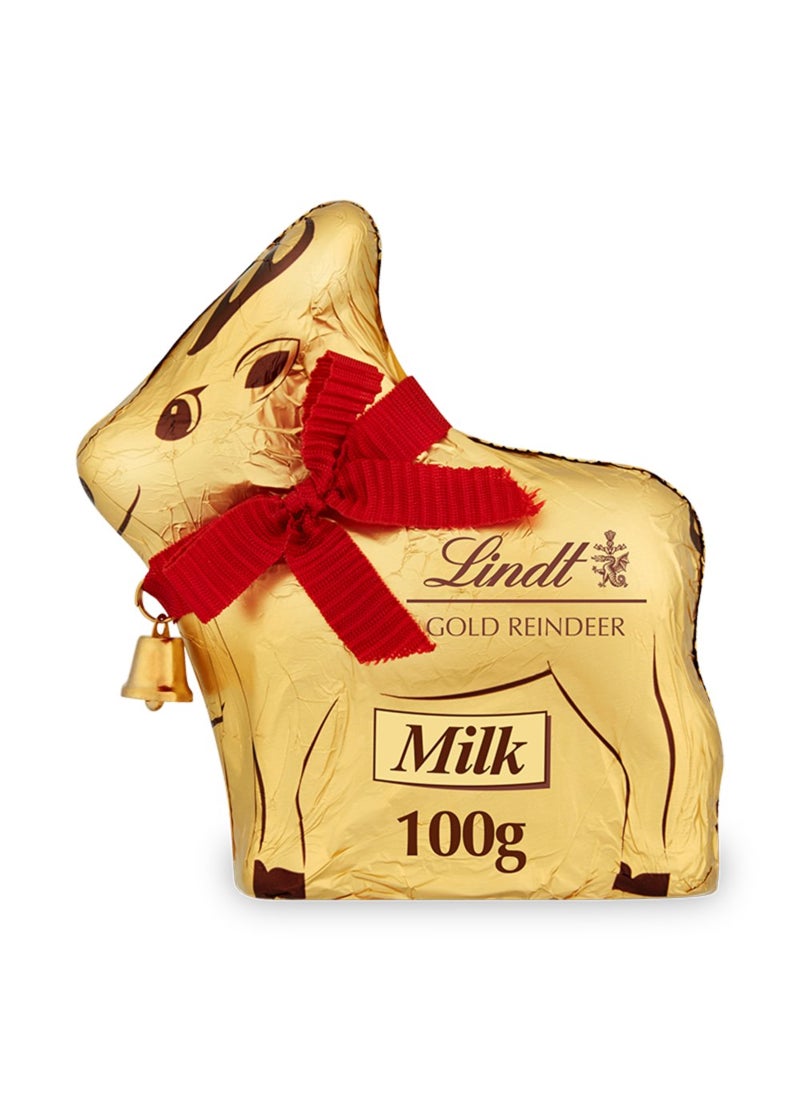Lindt Milk Chocolate Gold Reindeer 100g - Image 1