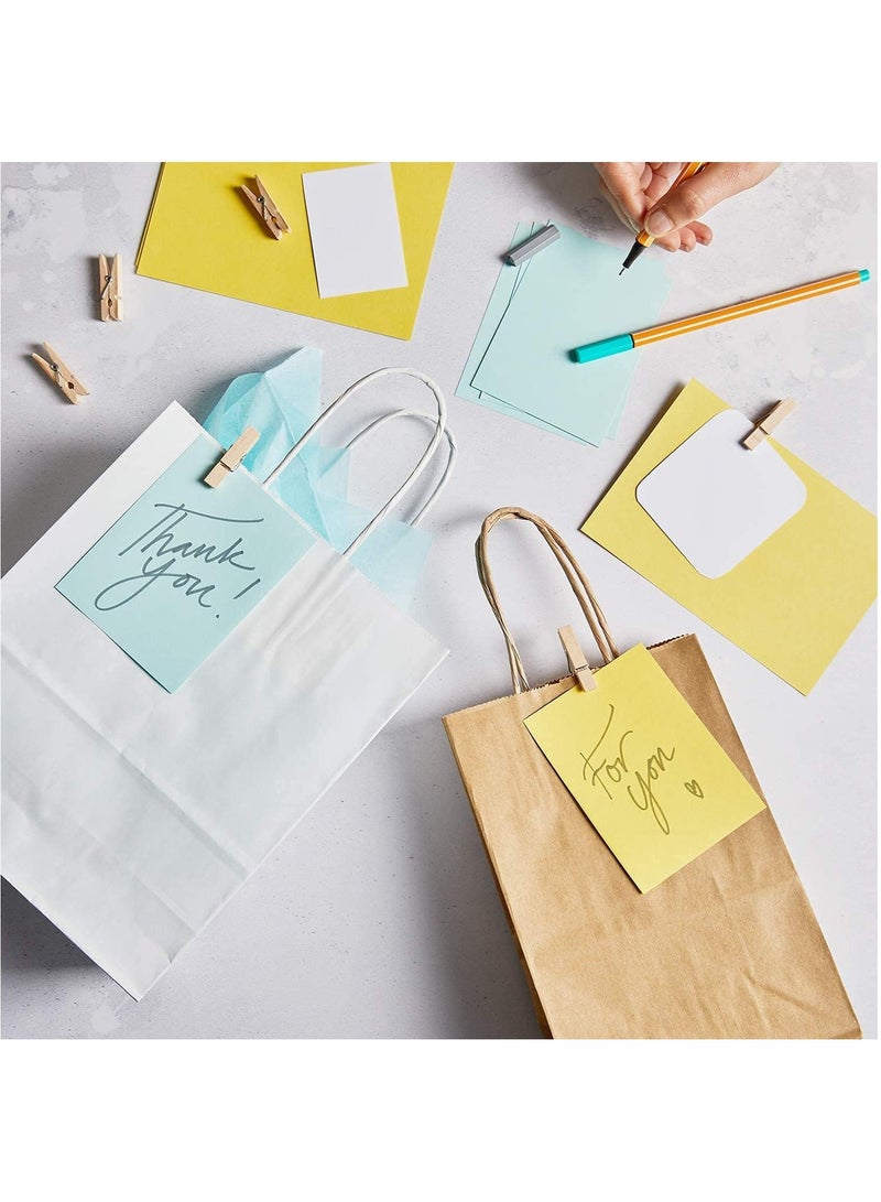 MARKQ 24 Bags Brown Paper bags with handles 15 x 11 x 6 cm Small Kraft Gift bags for Birthday Party Favors, Weddings, Merchandise, Goodies, Baby Shower - Image 5