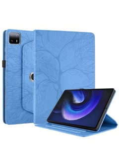 مناسبة لجهاز Ipad Pro 12.9، حافظة حماية للكمبيوتر اللوحي Samsung S9Ultra منقوشة بحامل دوار، اللون: أزرق، الموديلات القابلة للتطبيق: Samsung Tab S8ultra/s9ultra 14.6 بوصة