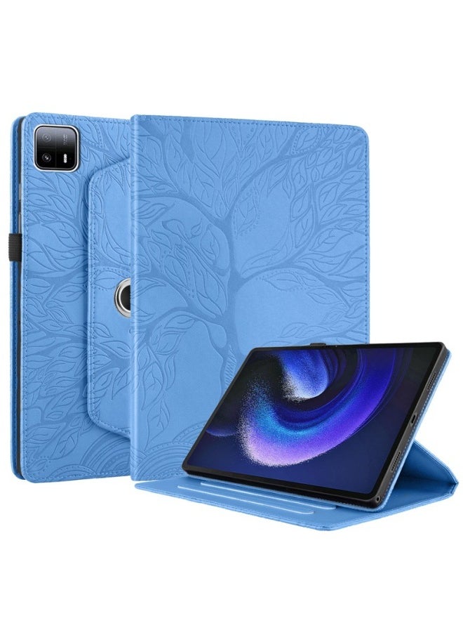 ماركة غير محددة - مناسبة لجهاز Ipad Pro 12.9، حافظة حماية للكمبيوتر اللوحي Samsung S9Ultra منقوشة بحامل دوار، اللون: أزرق، الموديلات القابلة للتطبيق: Samsung Tab S8ultra/s9ultra 14.6 بوصة - Image 1