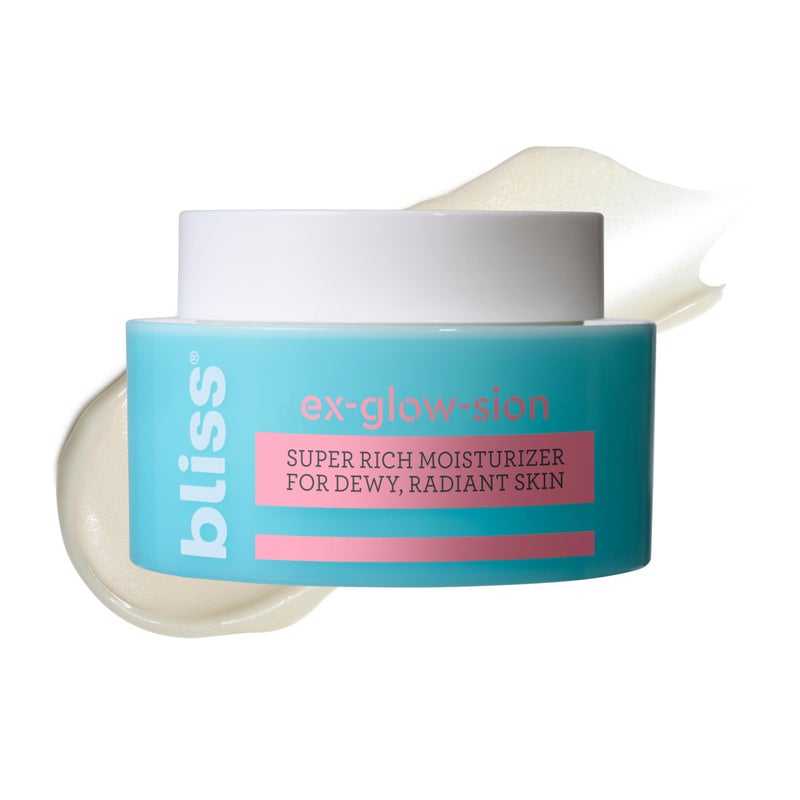 bliss Ex-glow-sion Super Rich Face Moisturizer for Dewy, Radiant Skin | Advanced Shea Butter Nourishes & Hydrates | 100% Vegan and Cruelty-Free | 1.7 fl oz - Image 1