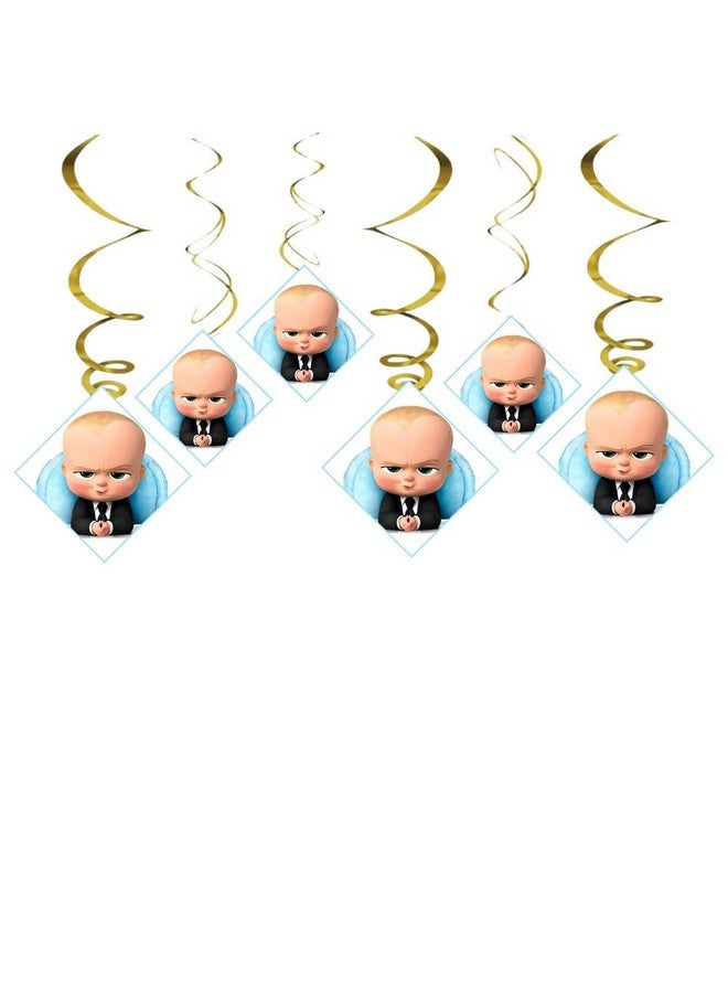 Balloonistics Boss Baby Ceiling Hanging Swirl Decorations for Baby Shower - Image 2