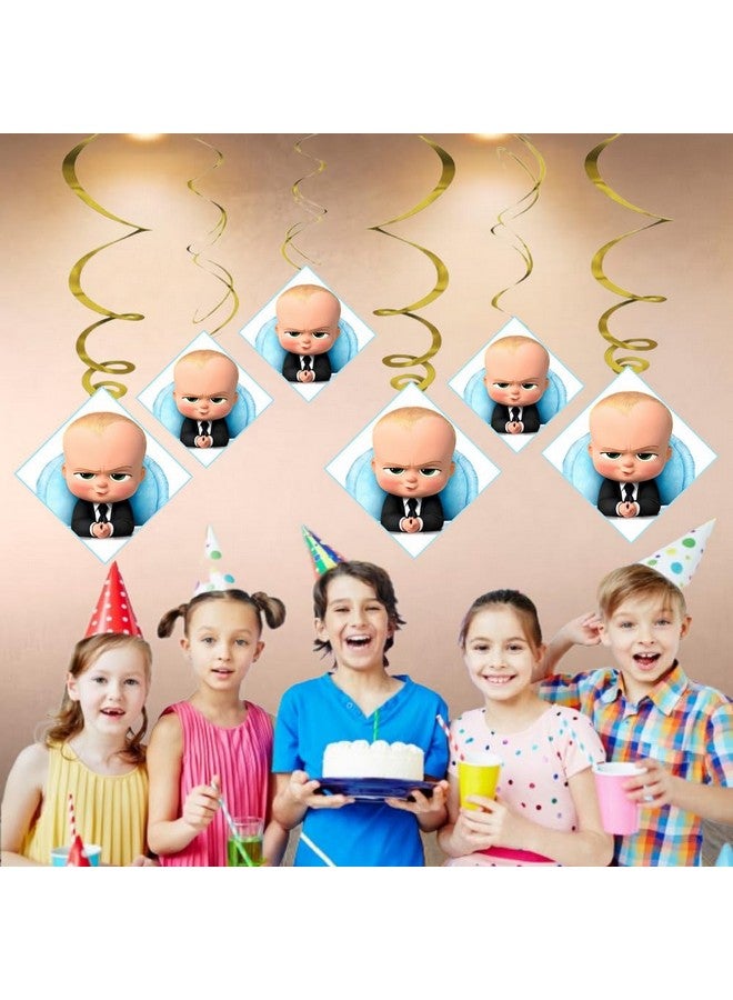 Balloonistics Boss Baby Ceiling Hanging Swirl Decorations for Baby Shower - Image 3