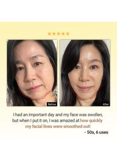 SUNGBOON EDITOR SUNGBOON EDITOR Deep Collagen Retinol Tension Boost Up Mask Set 4pcs | Face Tightening and Lifting Mask for V-Line | Smile Line & Forehead Wrinkles with Collagen & Retinol | Korean Skin Care  - Image 5
