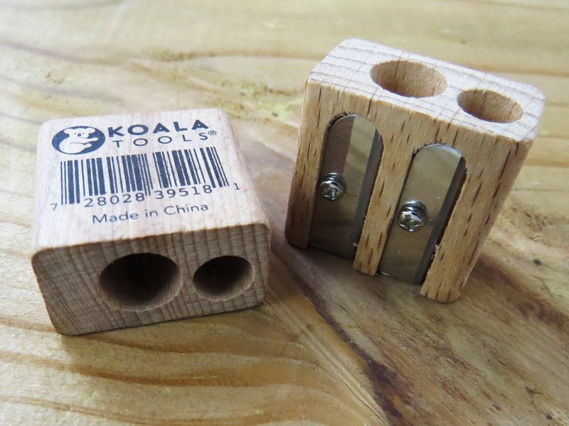 Koala Tools | Double Pencil Sharpener (Small & Large Hole) - for Regular or Jumbo Graphite & Colored Pencils - Mini, Manual, Hand-Held Sharpener (Works with Koala Tools Bear Claw Pencils) - Image 4