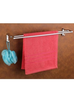 iSTAR iSTAR New Look Towel Rod Double Rod Silver Towel Holder 24 inch Longer 2 Bar Towel Rod Stand(Stainless Steel) (Pack of 1)  - Image 1