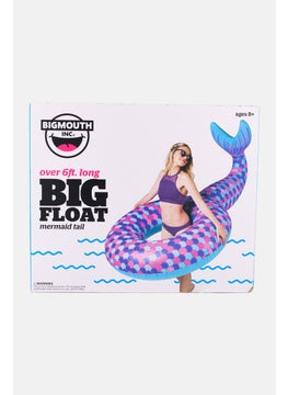 Big Mouth Giant Mermaid Tail Pool Float 188 L x 122 H x 94 W cm, Blue Combo  - Image 1