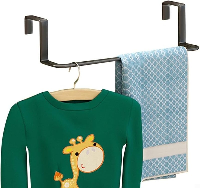 Black Towel Rail Radiator Heating Rack No Drill Install Multifunctional Storage Drying Efficient Warming for Bathroom Laundry Room - Image 3