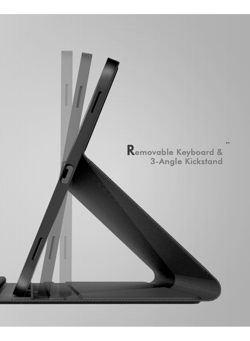 Keyboard Case for Samsung Galaxy Tab S11 11 Inch 2025, Backlit Magnetically Detachable Bluetooth Keyboard with Touchpad and Pen Holder Slot - Image 3