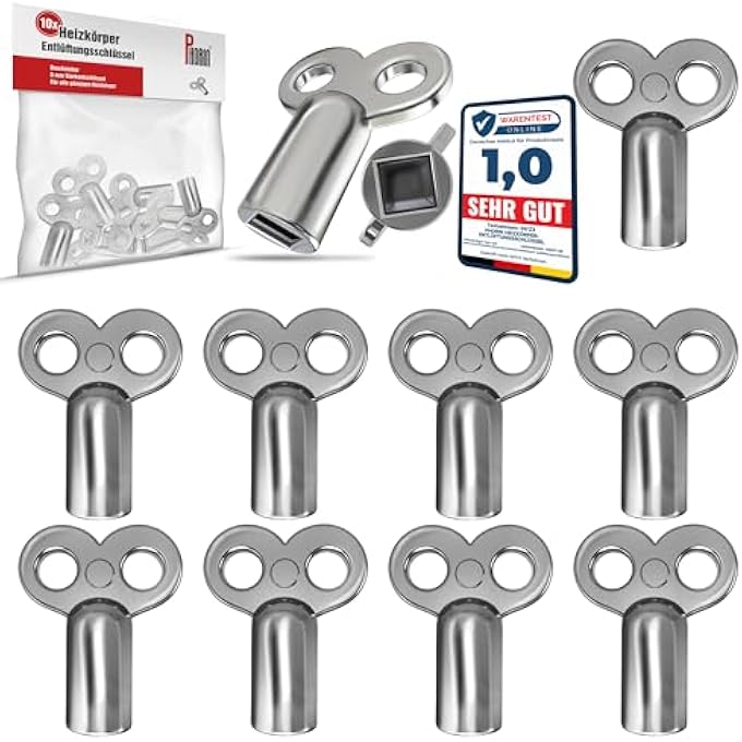 10 X HEATER BLEED KEYS  UNIVERSAL FOR ALL RADIATORS  5 MM ROBUST AND STABLE BLEEDER - Image 2