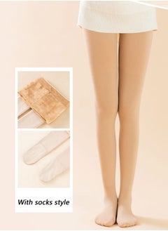 GGEROU Women Opaque Fleece Lined Tights, Thermal Stretchy Pantyhose Tights, Cold Proof Autumn and Winter Leggings Compatible for All Body Types and 0-10 Degrees  - Image 5