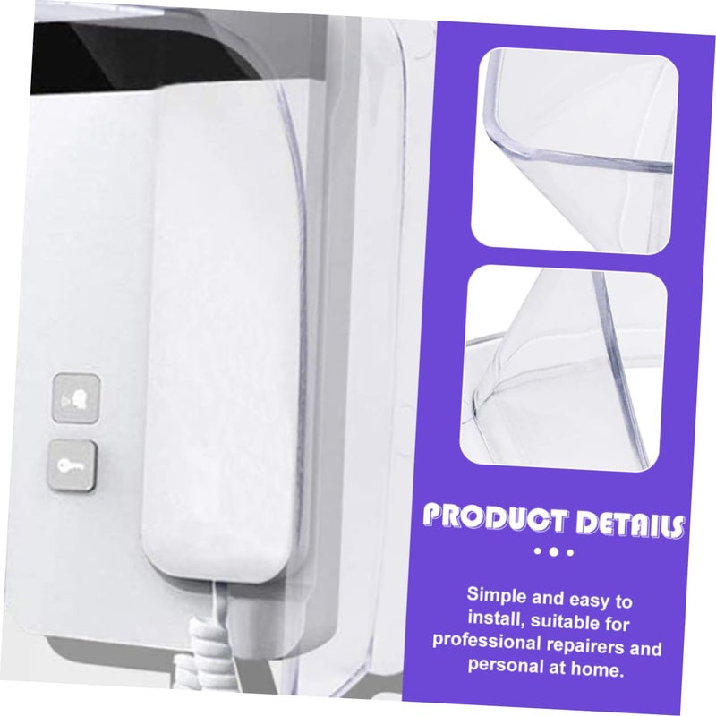 White Doorbell Cover Rain Protector for Doorbell Keypad and Attendance Machine Easy Installation - Image 3