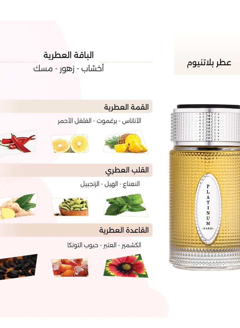 DERAAH Platinum  Perfume for Men by Gingle 100 ml  - Image 2