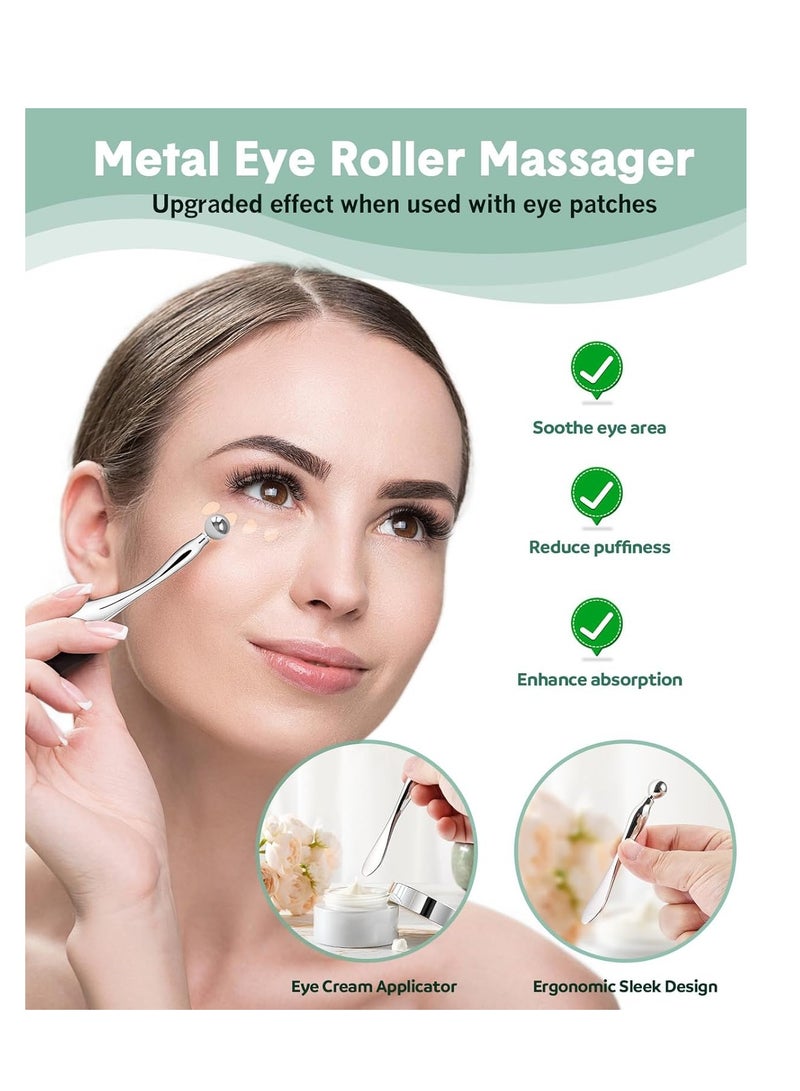 Creamify Reusable Eye Patches, Silicone Under Eye Patches with Lifting Effect to Reduce Wrinkles and Fine Lines, Pair with Metal Eye Cream Applicator,Tin Case - Image 3