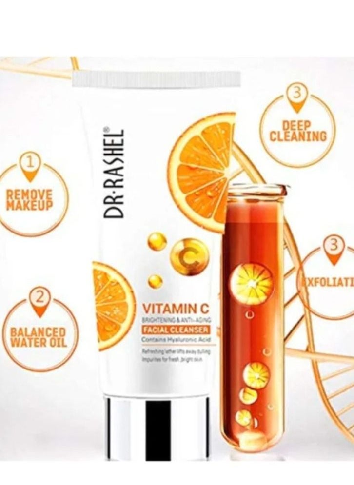 RASHELL Vitamin C Brightening And Anti-Aging Facial Cleanser 80 ML  - Image 3