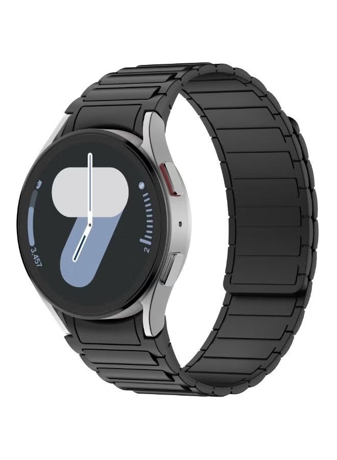 Magnetic Silicone Band Compatible with Samsung Galaxy Watch 7 Band 6 5 4 Active 2 FE 40mm 44mm/5 Pro 45mm/6 4 Classic/Watch 3 47mm 46mm 43mm 42mm, No Gap 20mm Sport Strap for Watch Bands Men Women - Image 1
