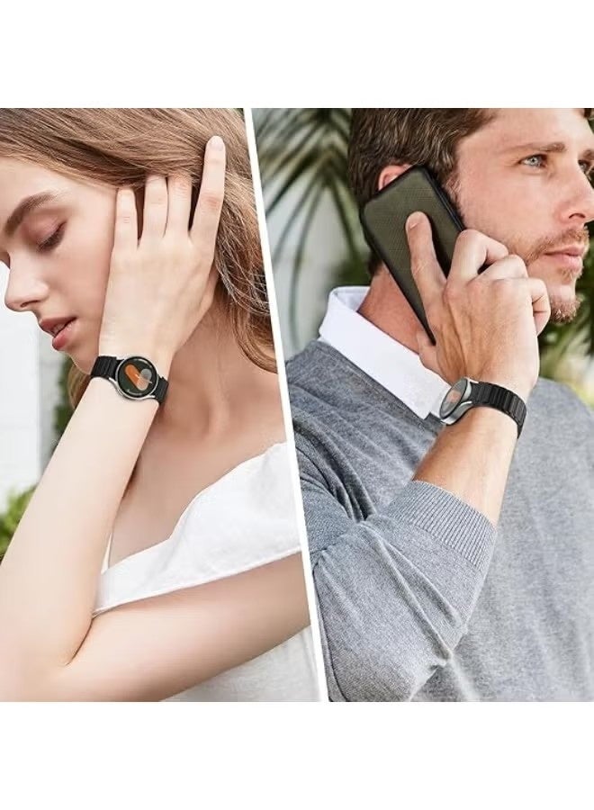 Magnetic Silicone Band Compatible with Samsung Galaxy Watch 7 Band 6 5 4 Active 2 FE 40mm 44mm/5 Pro 45mm/6 4 Classic/Watch 3 47mm 46mm 43mm 42mm, No Gap 20mm Sport Strap for Watch Bands Men Women - Image 5