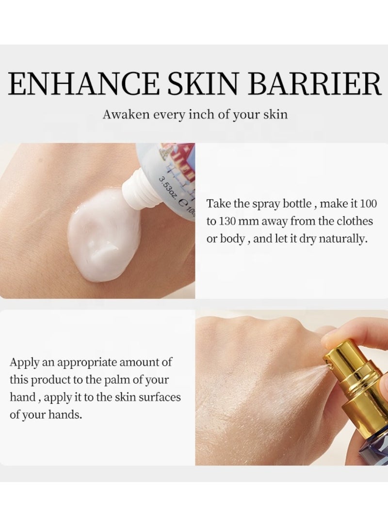 Kormesic 2Pcs Body Cream 100g and Fragrance Body Mist 120ml Fragrance Body Mist Perfume Body Lotion Spray Body Care Set Refreshing and Moisturizing Gift Set Body Cream and Perfume Kit - Image 5