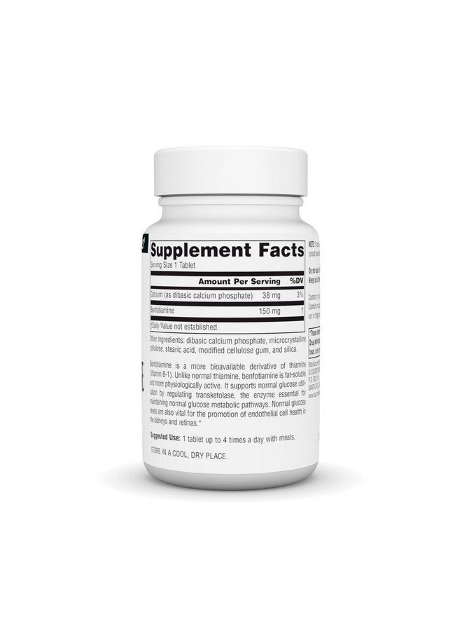 Source Naturals Benfotiamine, Fat Soluable Source of Vitamin B-1, 150 mg - 120 Tablets - Image 3