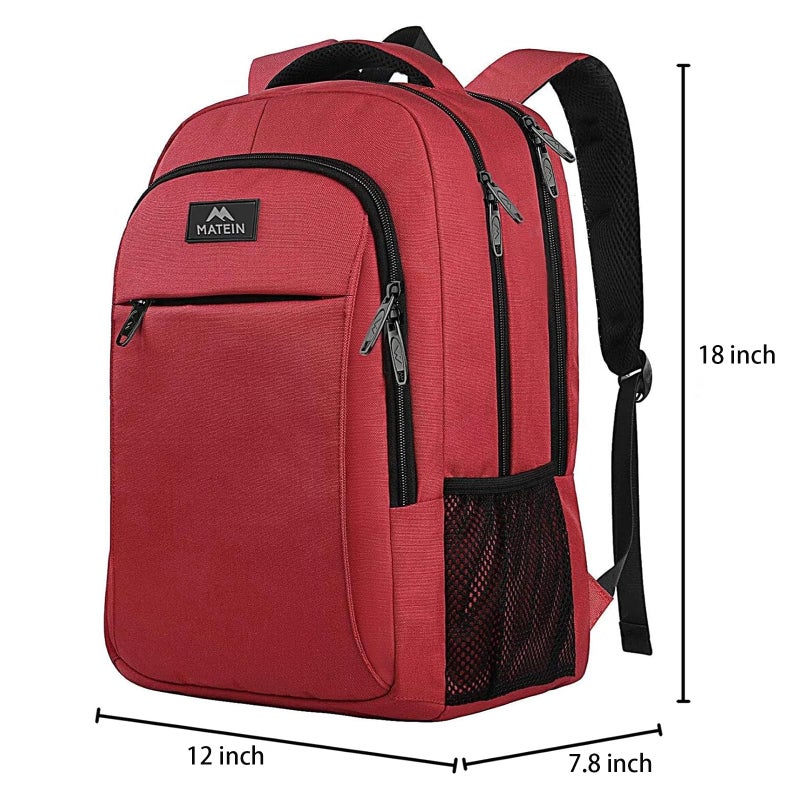 MATEIN Laptop Backpack for Womens, School Backpack with USB Port for Student Supplies and College Accessories, Water Resistant Travel Daypack Cute Book Bag for Teens and Ladies Fit 15.6 In Computer - Image 3