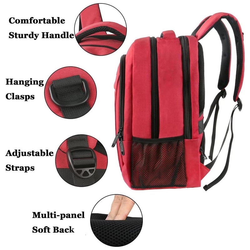 MATEIN Laptop Backpack for Womens, School Backpack with USB Port for Student Supplies and College Accessories, Water Resistant Travel Daypack Cute Book Bag for Teens and Ladies Fit 15.6 In Computer - Image 4