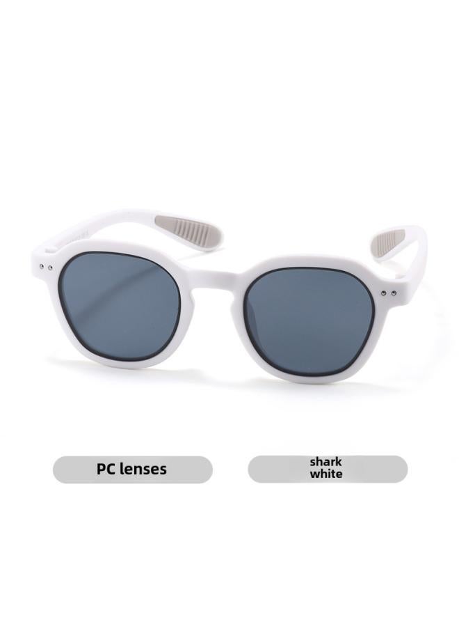 New Fashion Children's Silicone Sunglasses Fashionable Sun-proof Uv-proof Children's Sunglasses Boys And Girls Sun-proof S8447