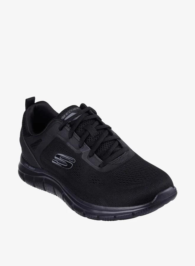 سكيتشرز Mens Logo Print Sports Shoes With Lace-Up Closure - Track Broader