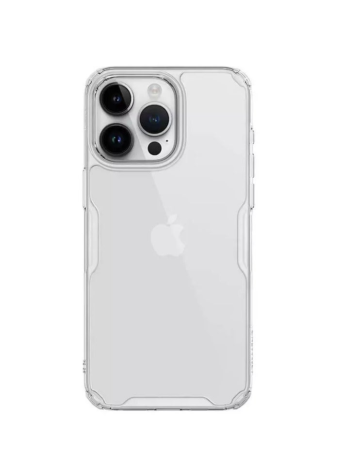 Nillkin Nature TPU Pro Series Case for Apple iPhone 15 Pro Max (6.7", 2023) - Transparent, Sleek Protection - Image 1