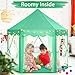 Monobeach Princess Tent Girls Green Large Playhouse Kids Castle Play Tent with Star Lights Gift Toy for Children Indoor and Outdoor Games - Image 4