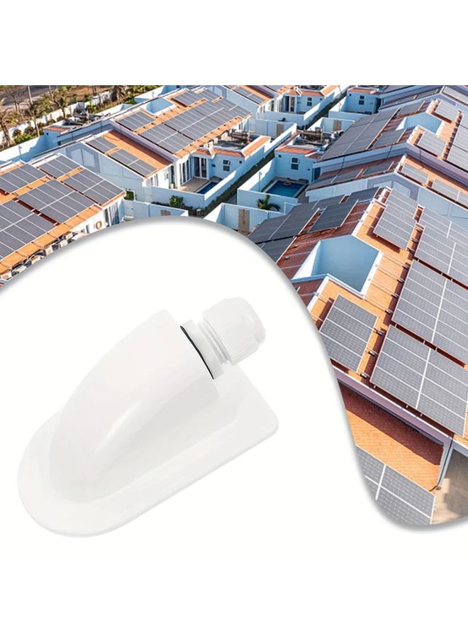 صندوق تقاطع سقف العربة ذات المحور الواحد الأبيض، مخرج كهربائي مقاوم للعوامل الجوية، لوحة شمسية - Image 4