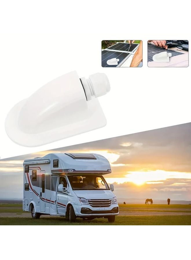 صندوق تقاطع سقف العربة ذات المحور الواحد الأبيض، مخرج كهربائي مقاوم للعوامل الجوية، لوحة شمسية - Image 2