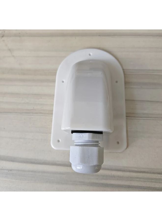 صندوق تقاطع سقف العربة ذات المحور الواحد الأبيض، مخرج كهربائي مقاوم للعوامل الجوية، لوحة شمسية - Image 1