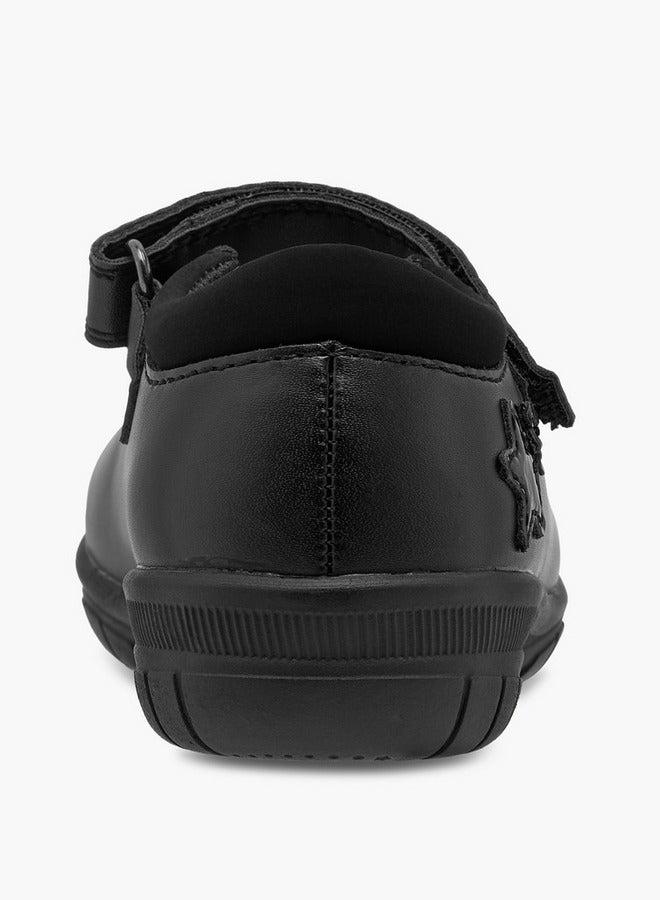 Barbie Girls Star Detail Mary Jane School Shoes with Hook and Loop Closure - Image 5