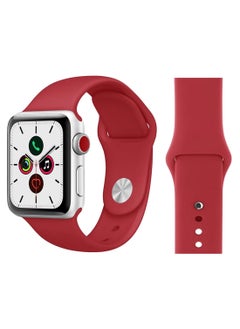 PROMASS Replacement Band For Apple iWatch Series 5/4/3/2/1 42-44mm Wine Red  - Image 2