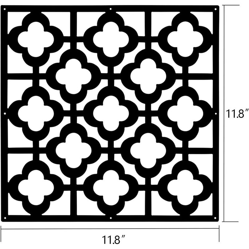 Stepstall 12 Pcs PVC Hanging Room Divider,Thick Decorative Flower Design Room Divider Partitions Panel Screen for Decorating Bedroom Dining Kitchen Office Studio Restaurant Hotel Decor - Image 2