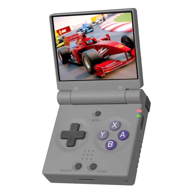 Miyoo Mini Flip Retro Handheld Game Console 28 Inch 750560 IPS Screen Portable Linux Emulator Handheld Gift for Men Women Gray - Image 3