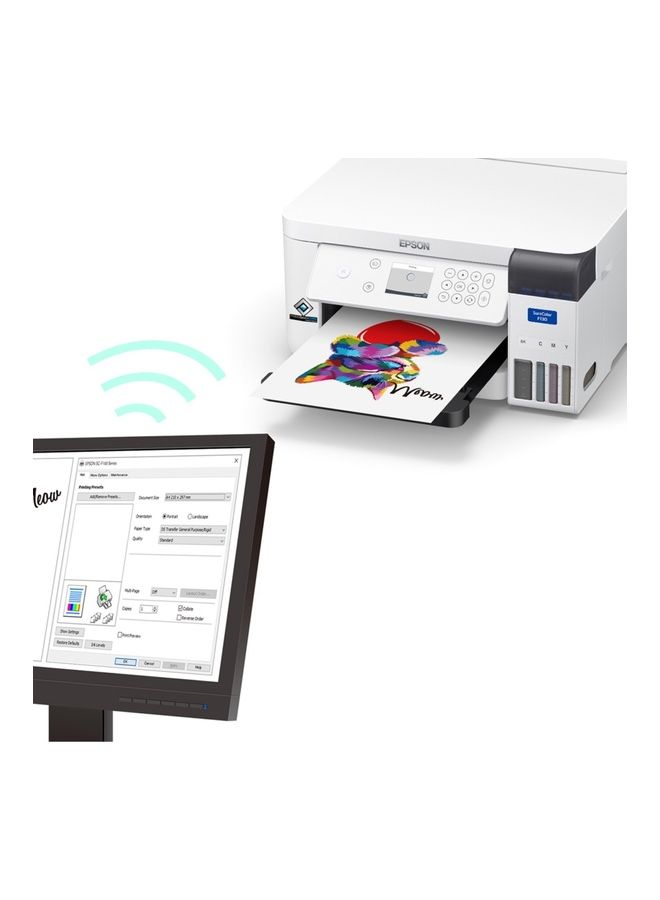 إبسون طابعة SC-F100 بتقنية تسامي الصبغة مقاس A4 أبيض - Image 3