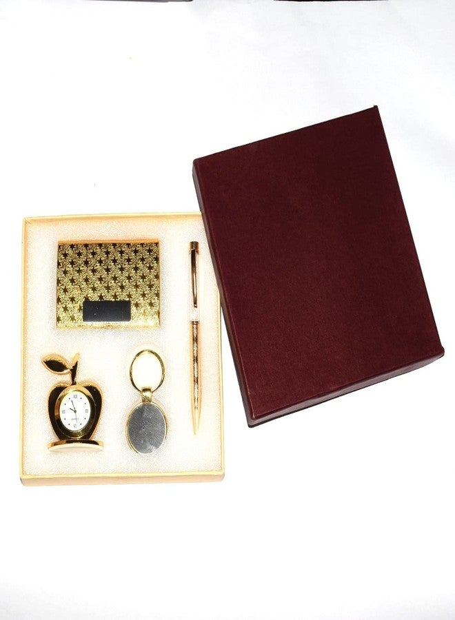 RELBEES Gold Plated Gift Set(4 in 1) for/Diwali Gifts Items/Corporate Gift/Diwali Decoration/Birthday Gift/Anniversary Gift/for Family,Friends,Men,Women,Boys,Employees - Image 4