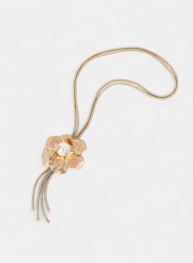 SOHI Flora-Bloom Long Artificial Necklace Jewellery - Image 4