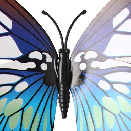 Xtore™ 24pcs 3D Home Decor Butterfly | 3D Butterfly Beautiful Decor Item | Comes with Sticking pad - Ocean Blue)(Set of 24) - Image 3