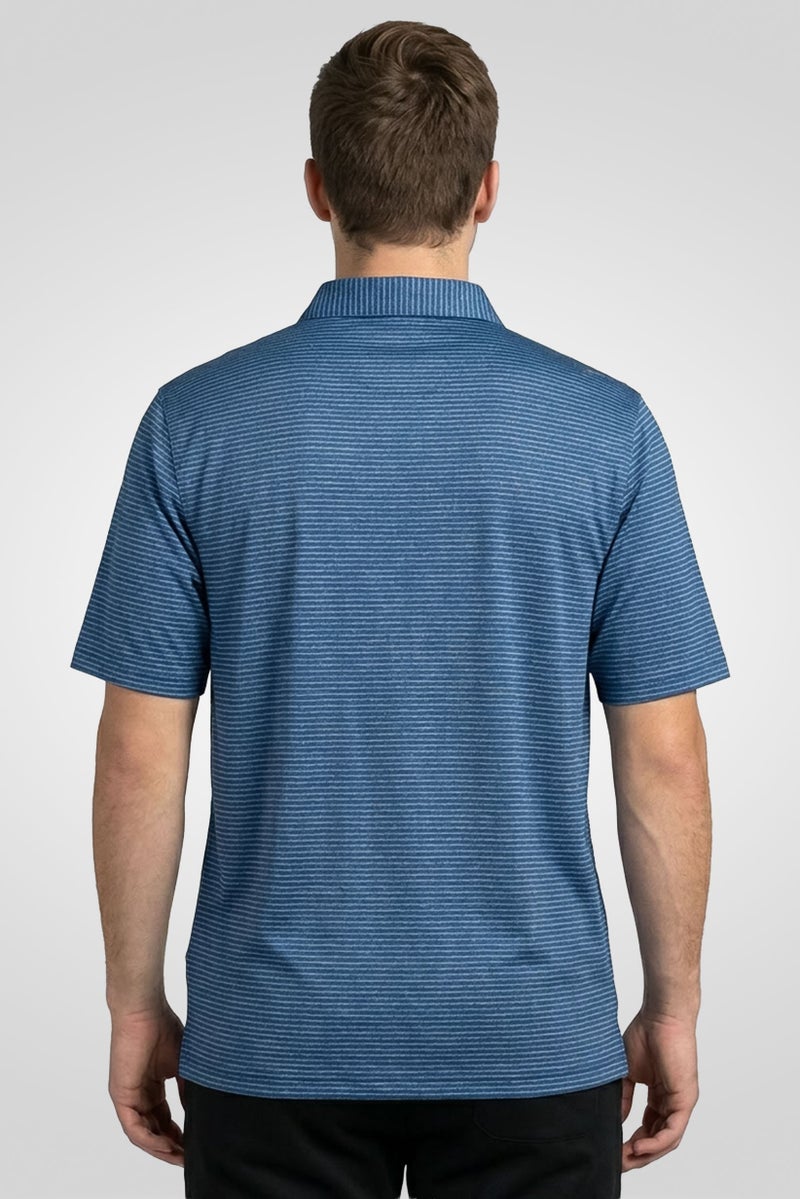 Greg Norman Men Sportswear Fit Short Sleeves Training Polo Shirt, Navy - Image 4