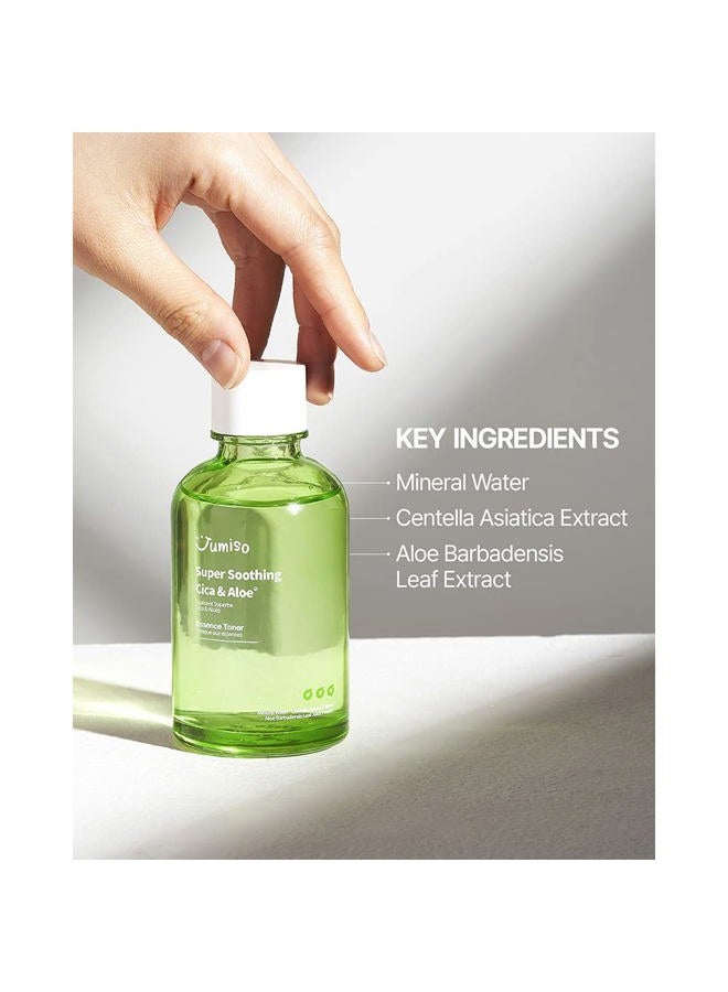 JUMISO [JUMISO] Super Soothing CICA & Aloe Essence Toner 4.23 fl. oz / 125ml | Korean Hydrating Facial Toner for Calming, Moisturizing, Soothing | Vegan, Centella & Aloe Extract, EWG Green  - Image 4
