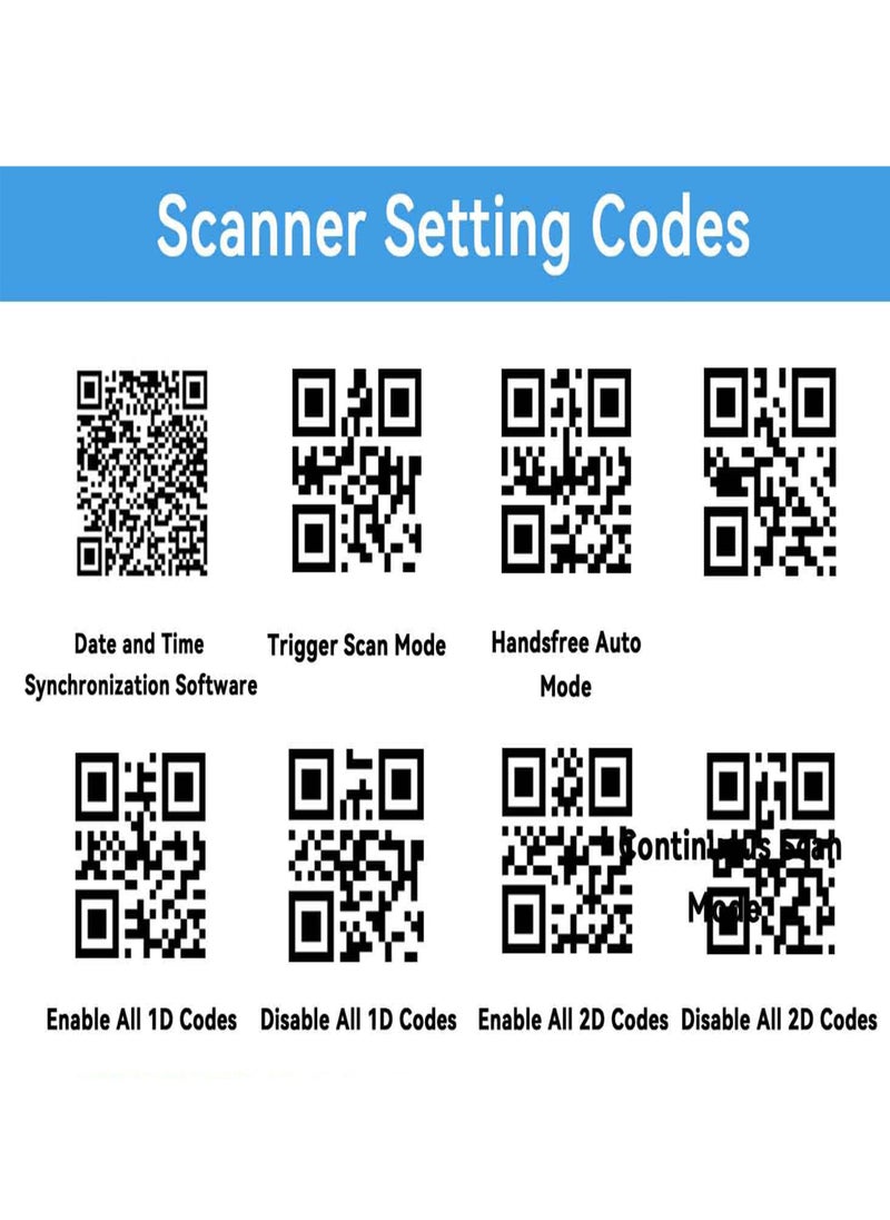 SYOSI - Handheld Upgraded 1D 2D QR Code Code Industrial Barcode Scanner with Wireless Charging Stand 1968 Feet Transmission Distance 433Mhz Wireless and Bluetooth 2in1 Shock Dust Proof Hands Free Green - Image 1