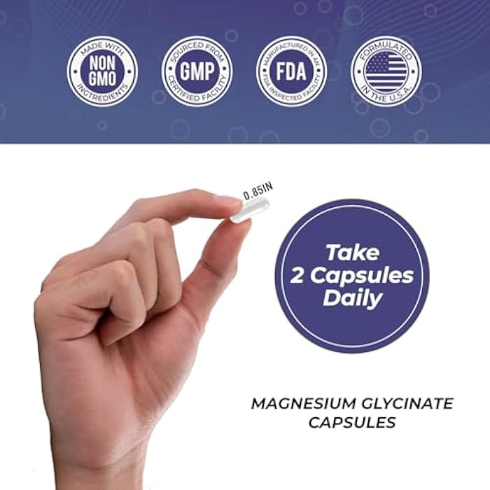 Leaping Lynx Magnesium Glycinate 400mg – High Absorption, Extra Strength Chelated Magnesium | 120 Capsules (60-Day Supply) | Calm, Muscle Recovery, Sleep & Bone Health | Non-GMO - Image 5