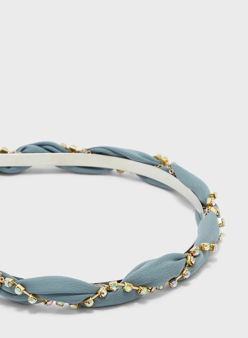 Ella Limited Edition Diamante Twisted Headband