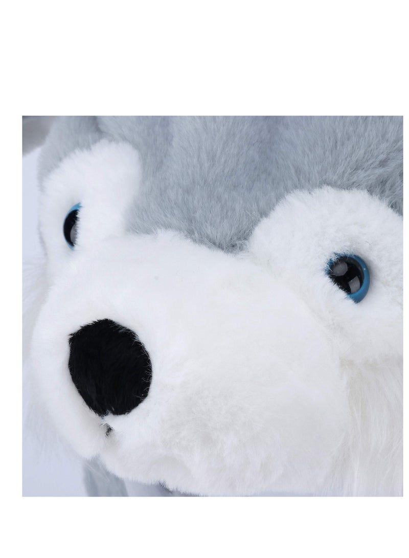 SYOSI Animal Hat Animal Hat with Ears Moving Jumping Pop Up Beating Plush Dress Up Soft Jumping Animal Hat for Women Kids Party Great Gift 22 inches Animal Hat  - Image 4
