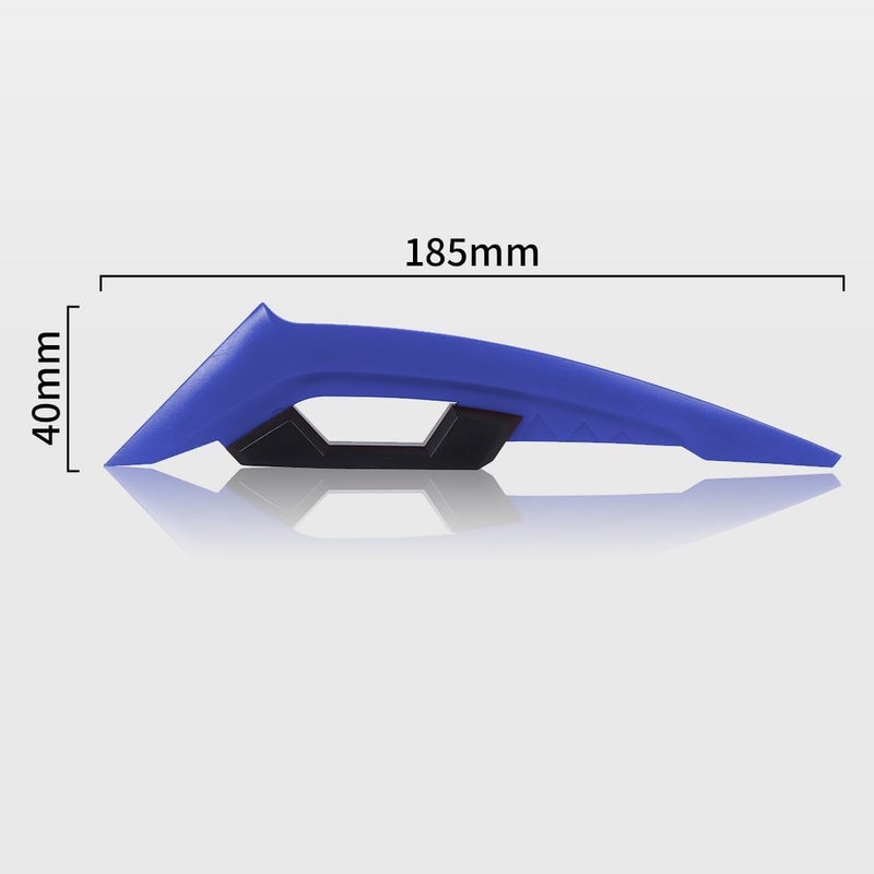 GONAMA Universal Motorcycle Side Winglet Aerodynamic Wing Spoiler Helmet Fairing Winglets Side Spoiler Deflector Air Wing Kit Aerodynamic Wing Spoiler Helmet Wings Bike Helmet Spoiler (Blue) - Image 4
