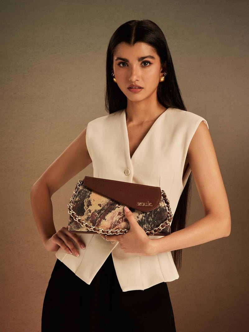 ZOUK حقيبة كتف ميني ريا كابور | حقيبة كتف جلد نباتي للنساء - Image 2